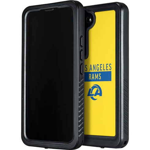 NFL Los Angeles Rams White Performance Series Galaxy S24 Plus Waterproof Case